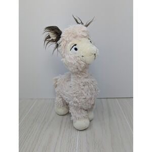 NICI Mascot Factory Llama Plush Cream Shaggy Stuffed Animal Brown Ear fur